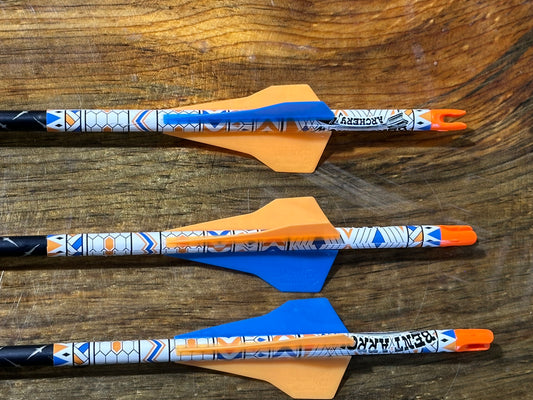 Deluxe Easton 6.5 Bowhunter Custom Made Hand Fletched Match Grade 6 arrows