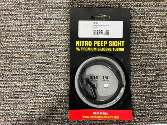 Pine Ridge Nitro Peep 3/16” Aperture