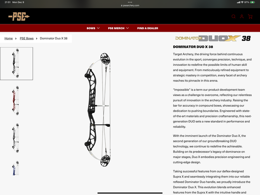 PSE DOMINATOR DUO X 38