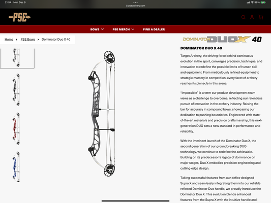 PSE DOMINATOR DUO X 40