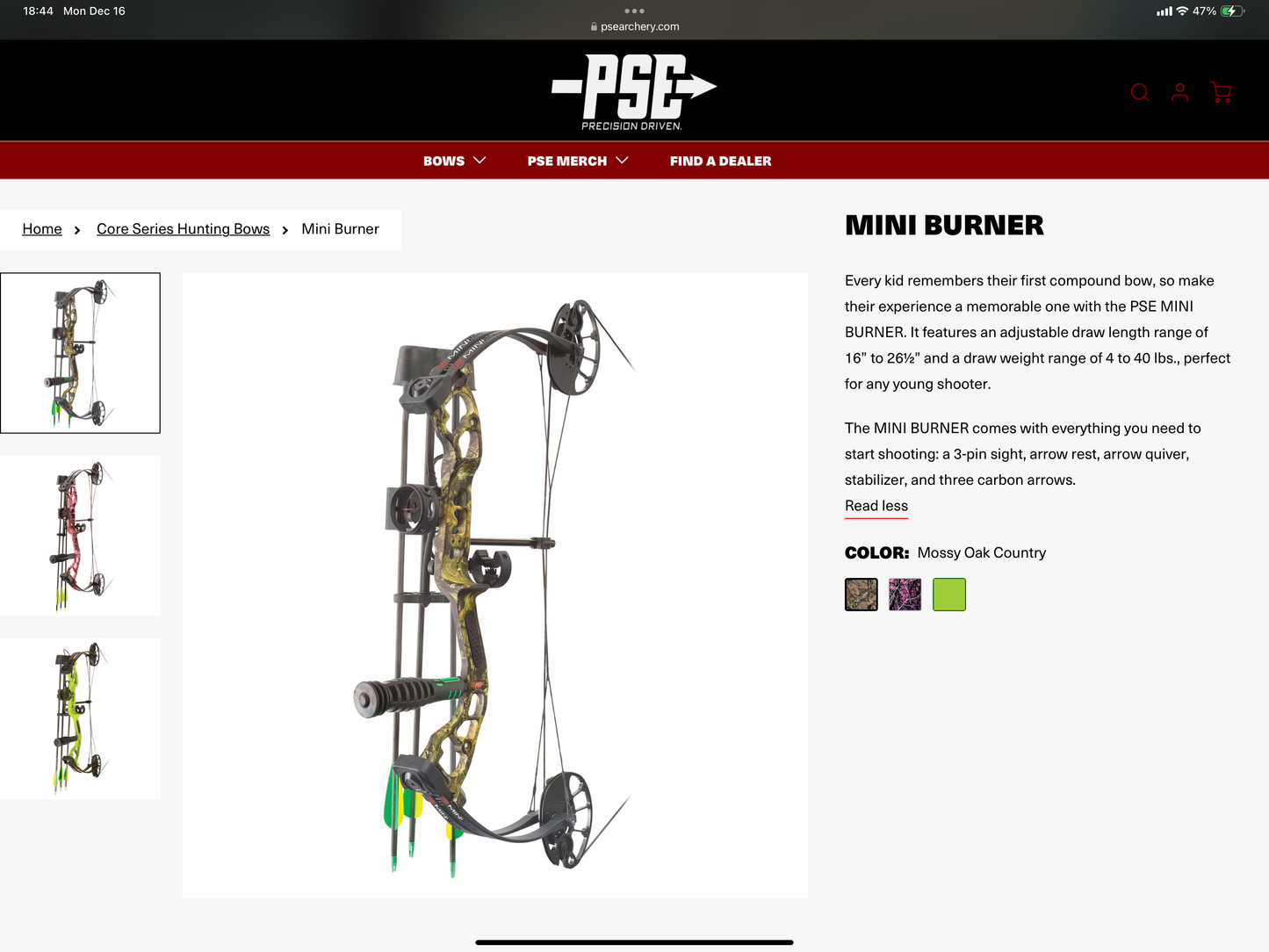 PSE Mini Burner Black